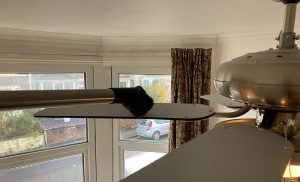 How to hetty vacuum's soft dusting brush performs on a ceiling fan