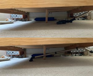 hetty vacuum cleaning under the bed
